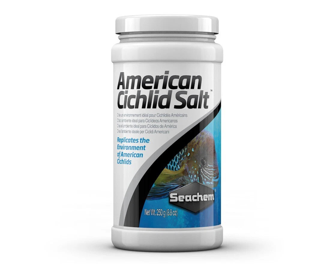 SEACHEM AMERICAN CICHLID SALT 250G ALF Ltd