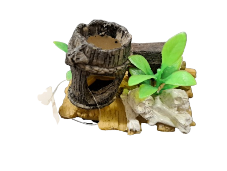 Skeletons & Barrels Aquarium Ornament