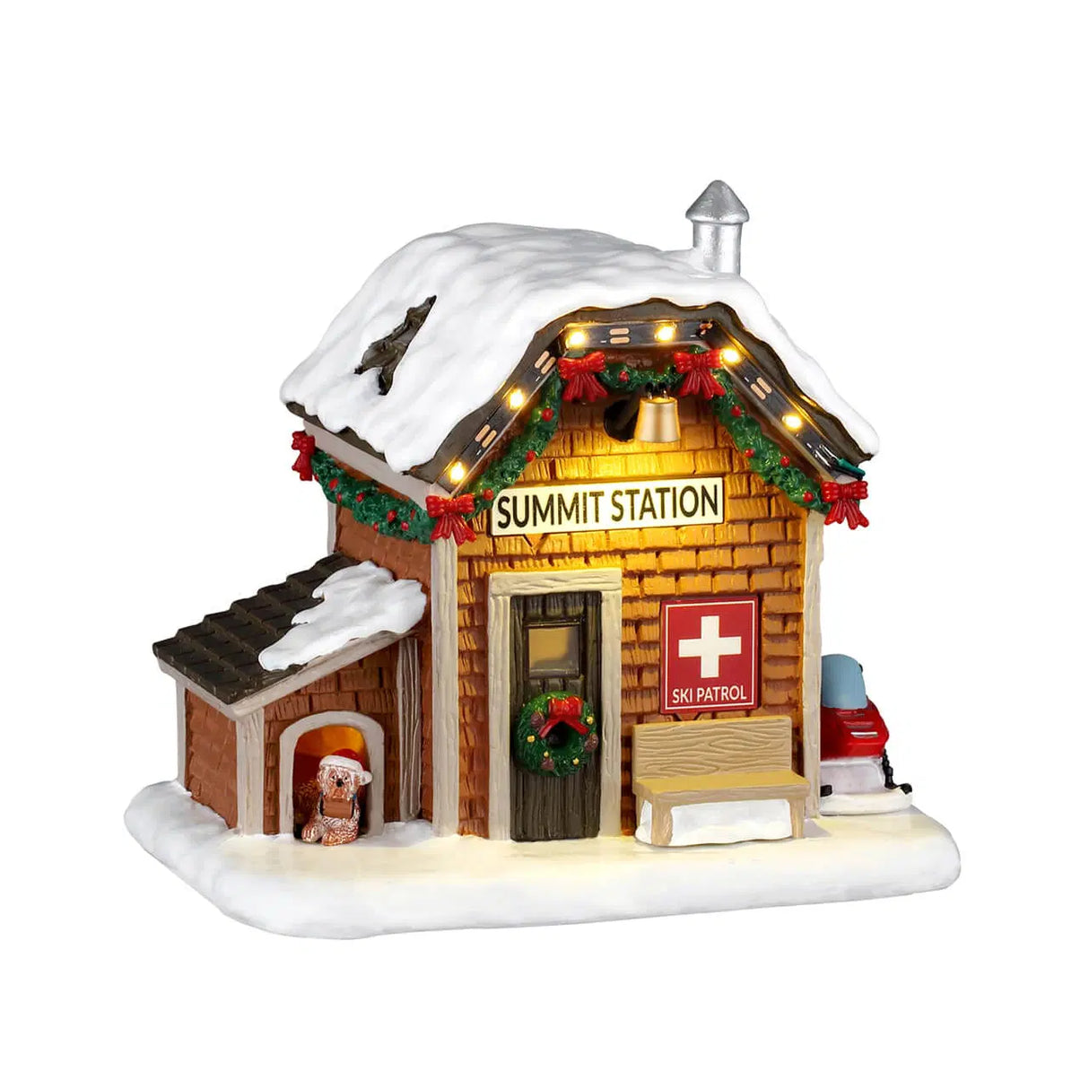 Ski Patrol Summit Station Lemax Christmas Village Table Accent Lemax