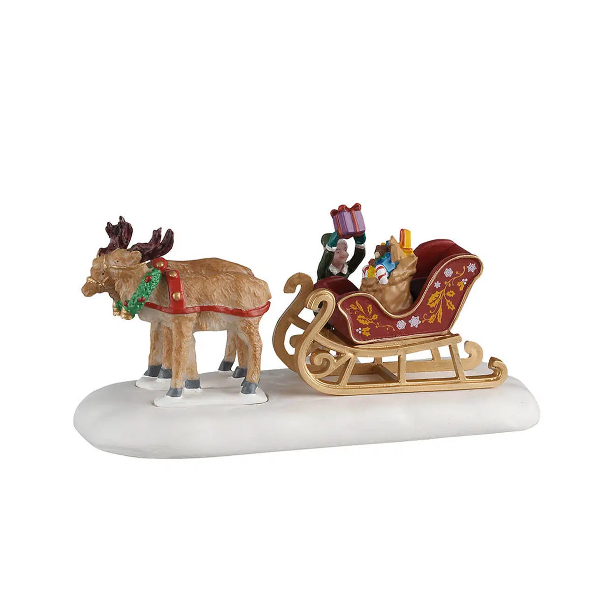Sled Of Toys Lemax Christmas Village Figurine Lemax