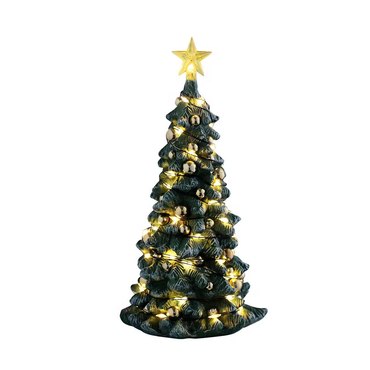Snowy Christmas Tree Clear Light B/O (4.5V) Lemax Christmas Village Trees
