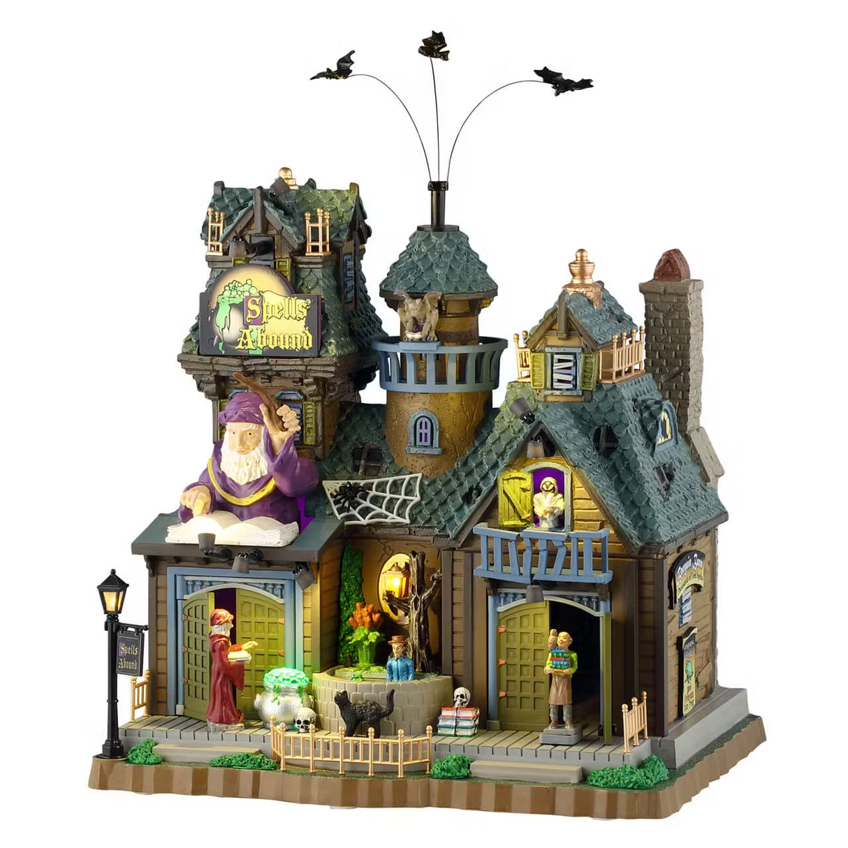 Spells Abound Incl. Adaptor 550 Ma (Black) Lemax Spooky Town Sights & Sounds