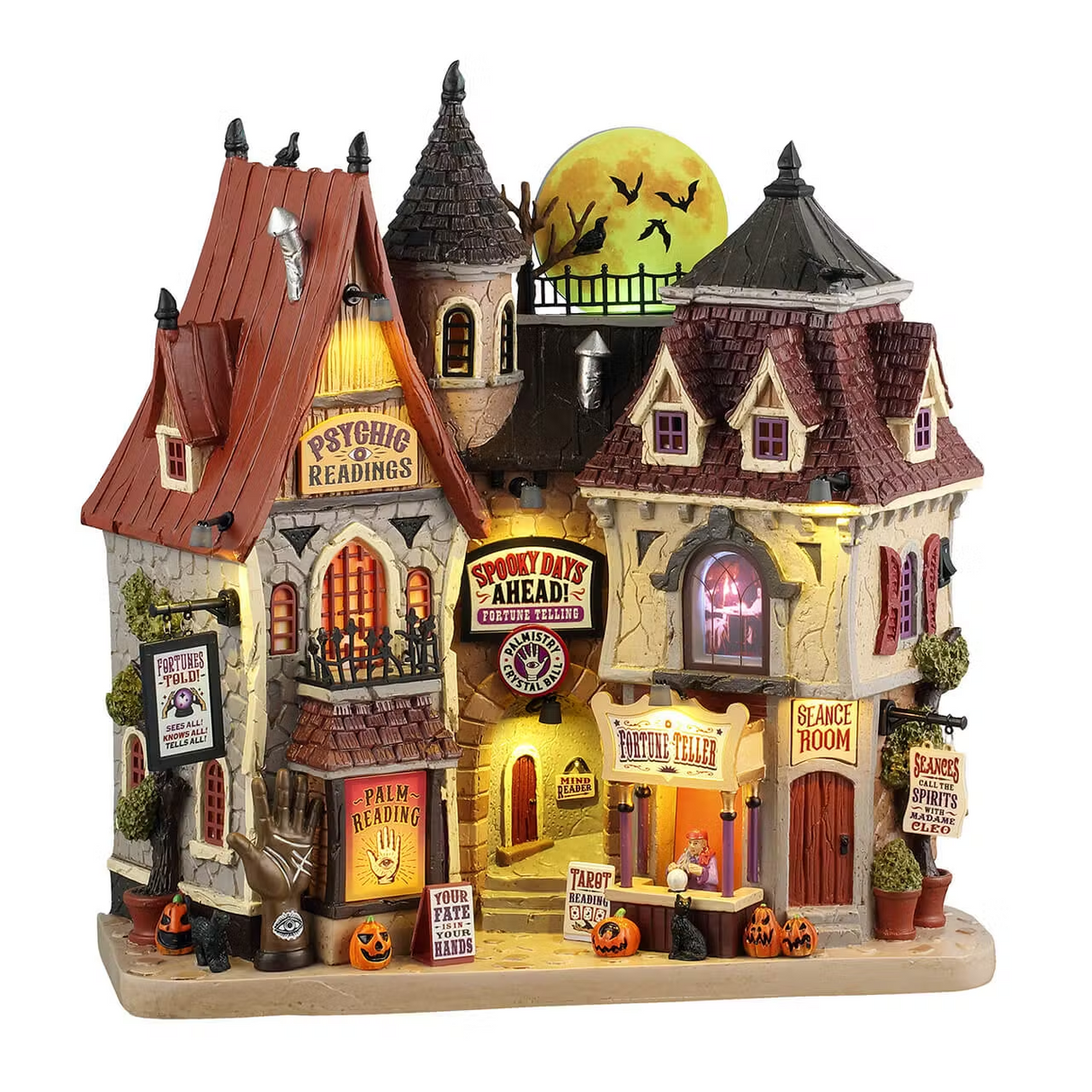 Spooky Days Ahead B/O (4.5V) Lemax Spooky Town Illuminated Facade