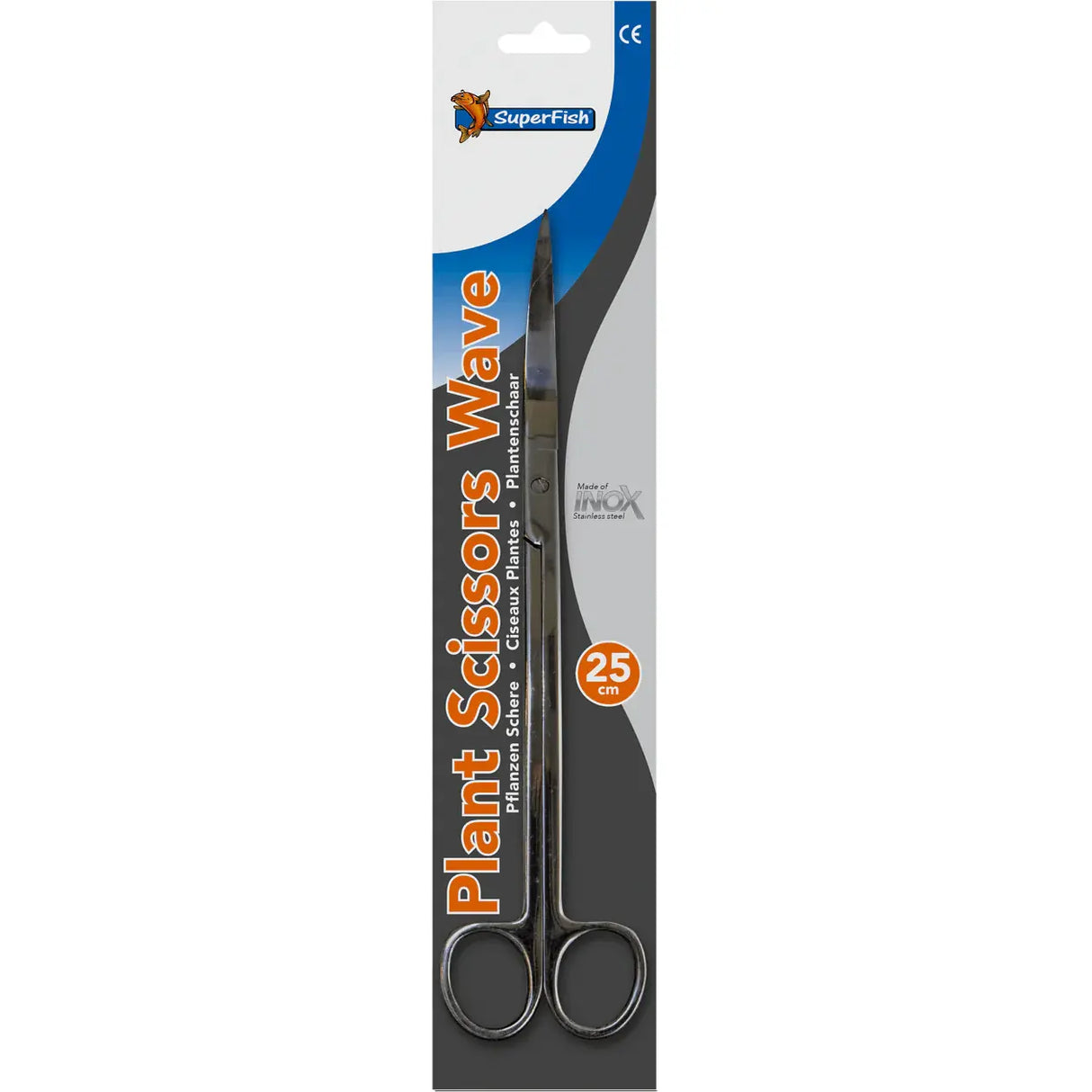 Superfish Stainless Steel Plant Scissors Wave 25cm Aquadistri Uk Ltd