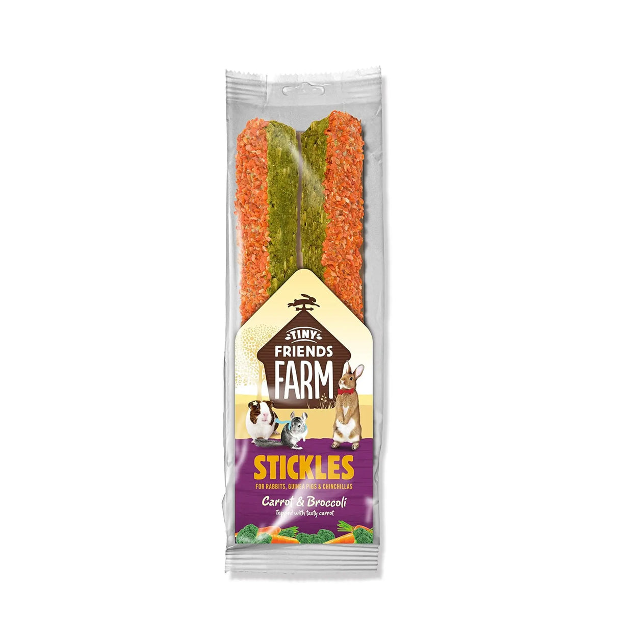 Tiny Friends Farm Stickles Carrot and Broccoli Sticks 100g Supreme Petfoods Ltd
