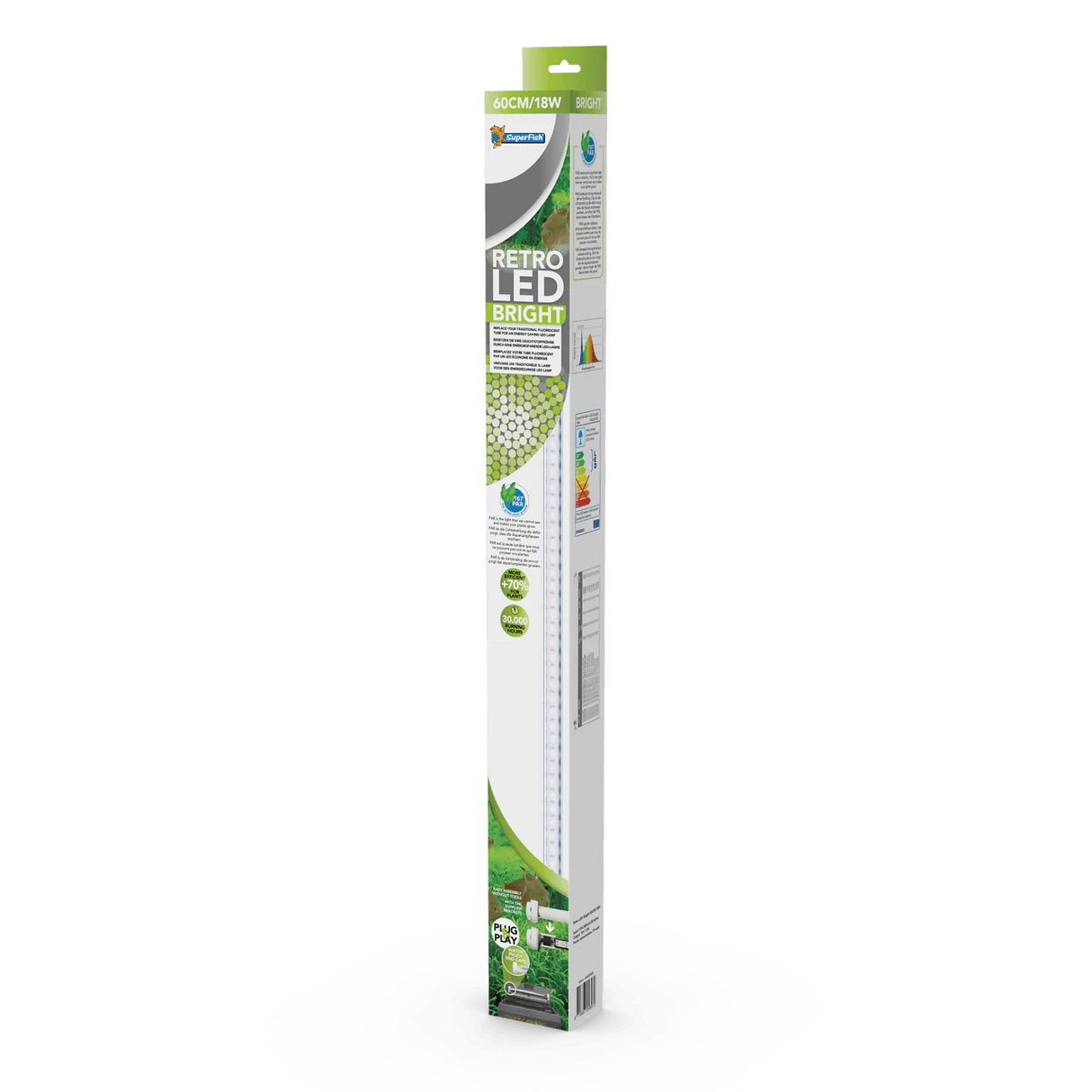 SuperFish Retro LED Bright T8 and JT5 60 cm / 18W