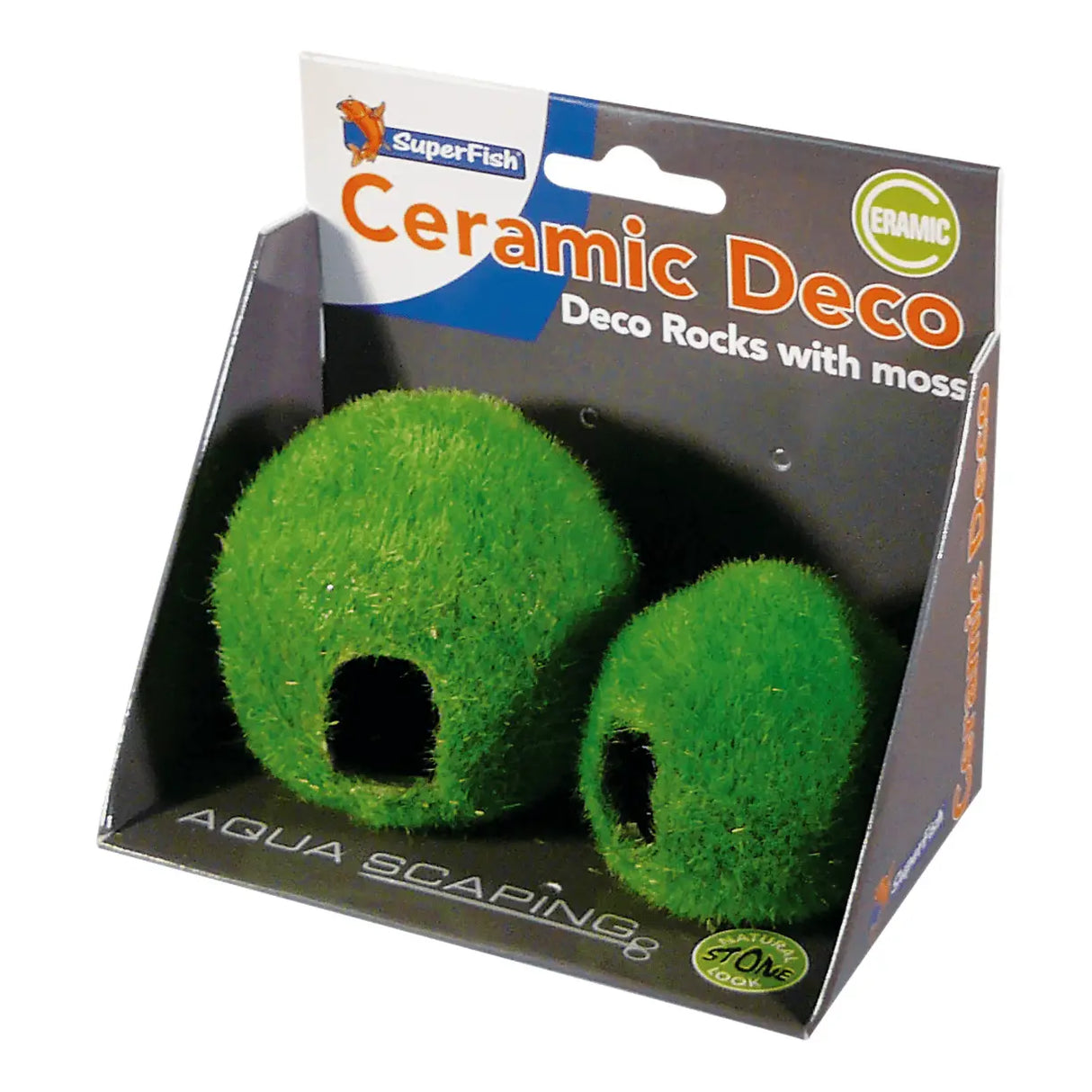 Superfish Fish Home with Moss 2pcs – Decorative Hiding & Breeding Place for Fish & Shrimp Aquadistri Uk Ltd