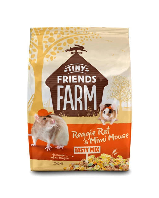 Tiny Friends Farm Reggie Rat & Mimi Mouse Tasty Mix 2.5kg Pedigree Wholesale Limited