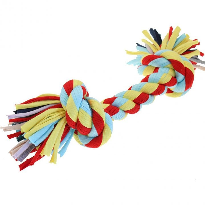 Twist-Tee 2 Knot Tugger Dog Toy Small