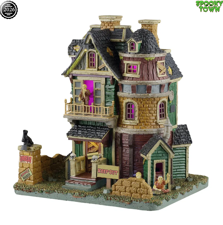 UNDEAD MANOR, B/O (4.5V) Lemax Spooky Town