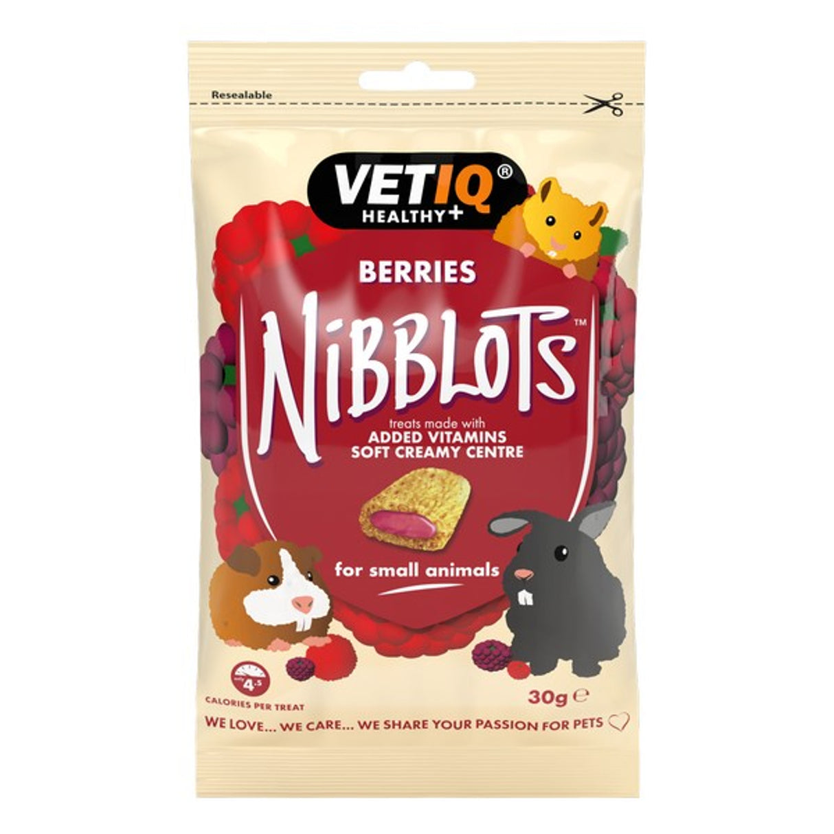 VetIQ Nibblots Berry For Small Animals 30g