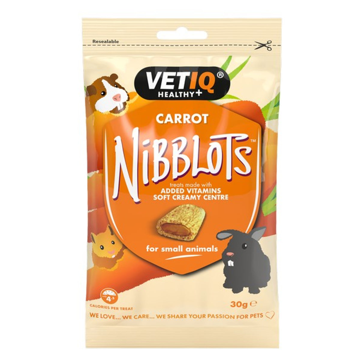 VetIQ Nibblots Carrot For Small Animals 30g