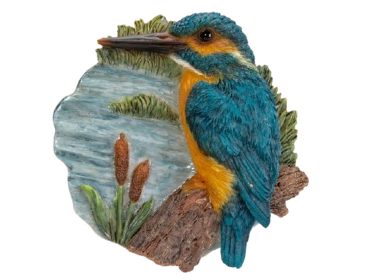 WF Kingfisher on Stump Magnet by Vivid Arts