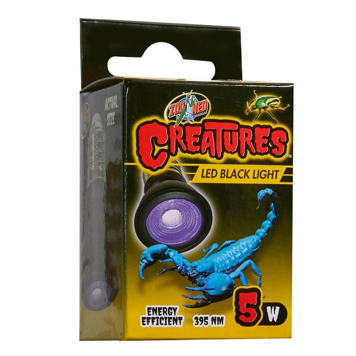 Zoo Med Creatures LED Black Light – 5W Invertebrate Lamp