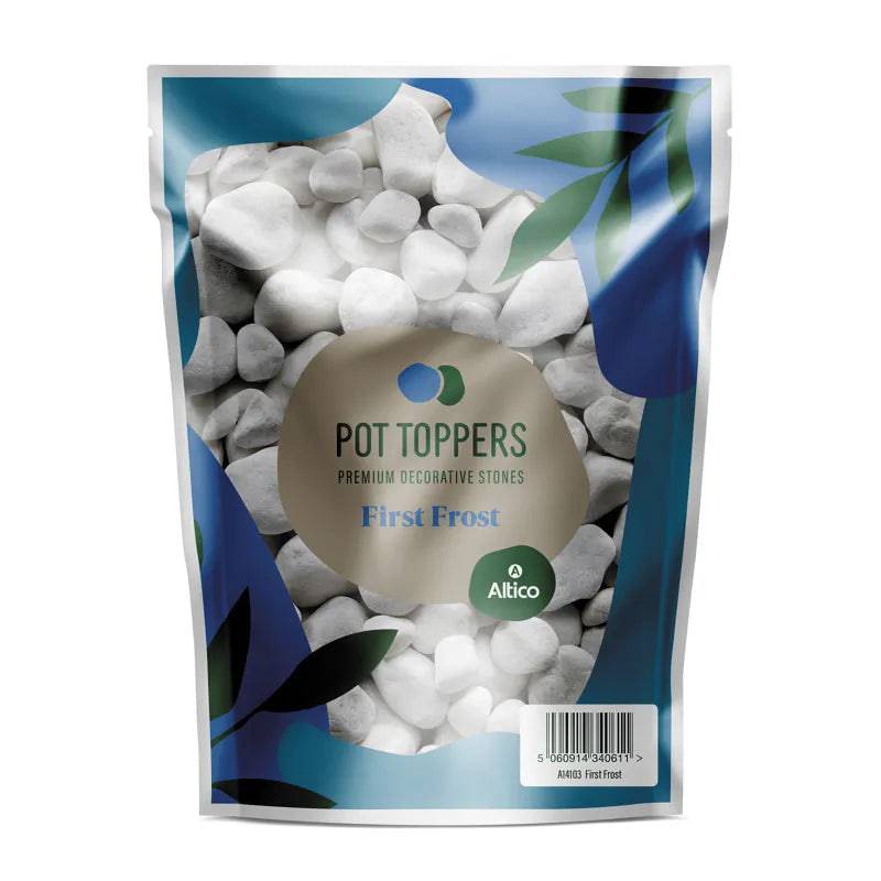 Altico First Frost Pot Toppers 20-40mm – White Decorative Stones Altico