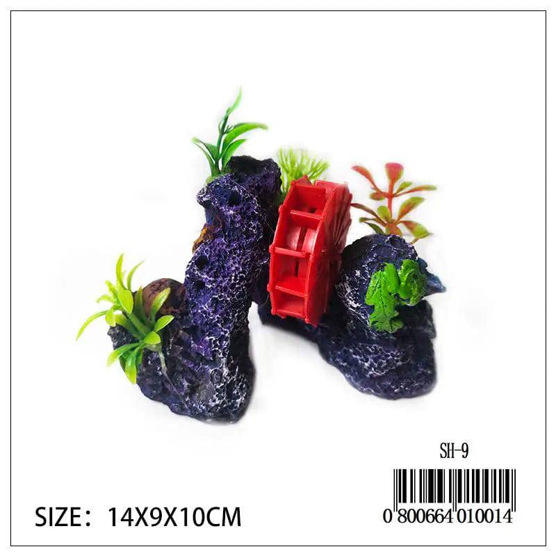 Aquarium D cor Arch w/Plants SH-9