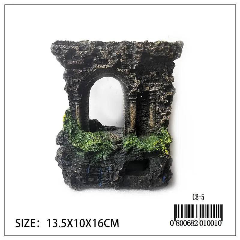 Aquarium D  cor Castle Ruins CB-5