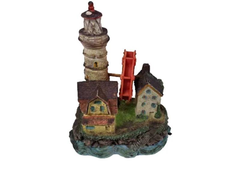 Castle with Red Wheel Aquarium Ornament
