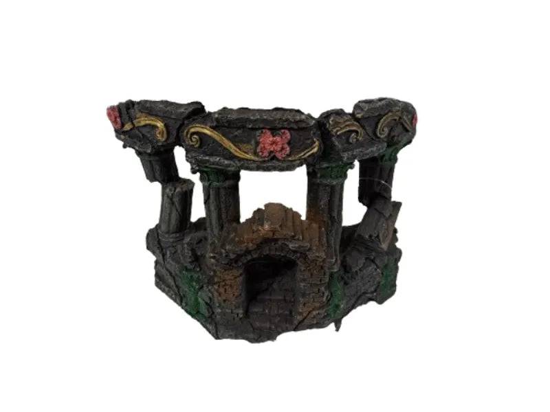 Half Ruins with Doorway Aquarium Ornament