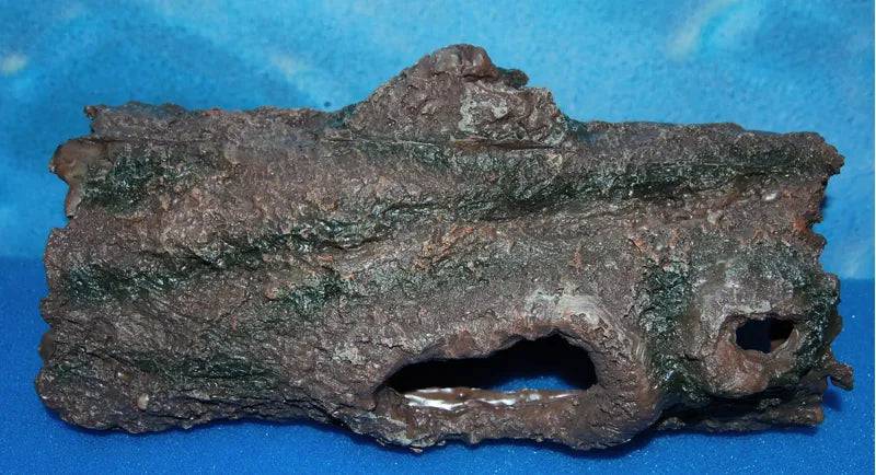 Long Half Log Aquarium Resin Ornament 27cm