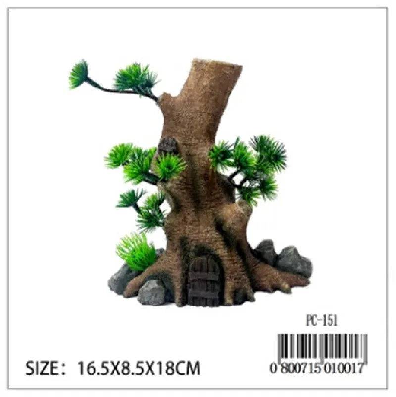 Tree With Door Reptile Vivarium Ornament Anhui Hefei Hongjia Co Ltd