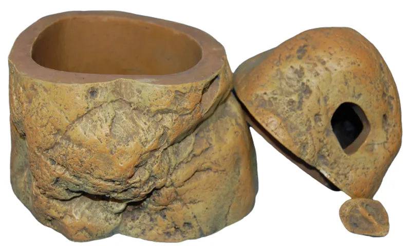 Reptile Pebble Feeding Box Large 17cm