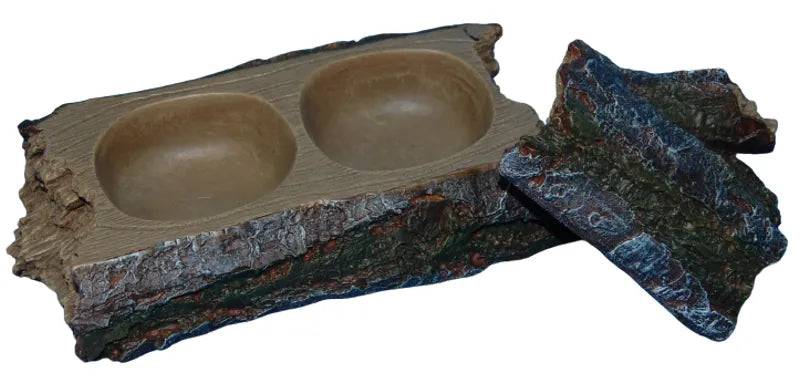 Resin Large Feeding Box with Two Compartments 26cm