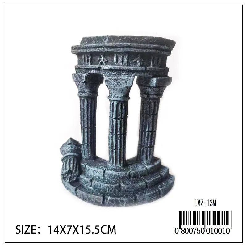 Roman Ruins 3 Columns Aquarium Ornament