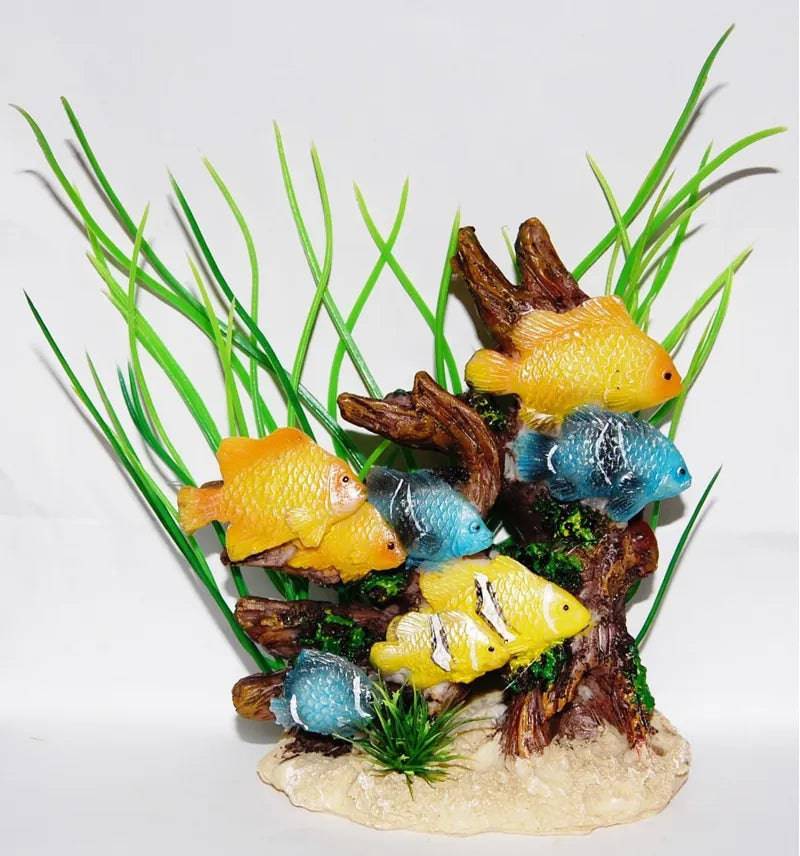 School of Fish Aquarium Ornament