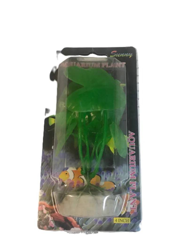 Sunny Aquarium Plastic Plant AP-009 4 inch