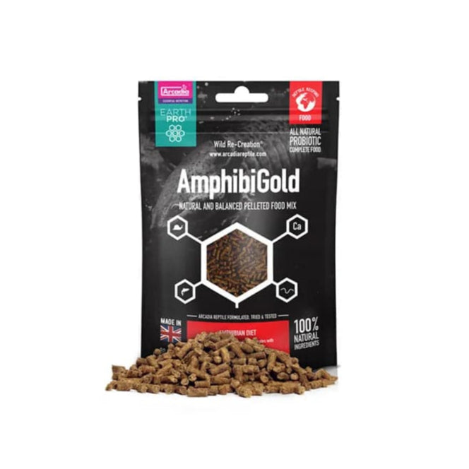 Arcadia Earth Pro Amphibi Gold 80g | Premium Amphibian Diet Arcadia/Monkfield Nutrition