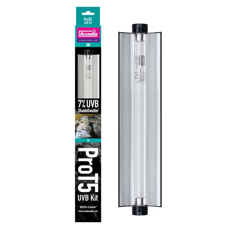 Arcadia Pro T5 UVB Kit ShadeDweller 7% UV-B 8 Watt Arcadia/Monkfield Nutrition