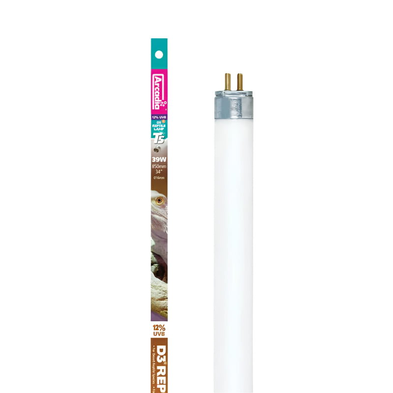 Arcadia D3+ Reptile T5 Lamp 12% UVB – 39W, 86.5cm Arcadia/Monkfield Nutrition