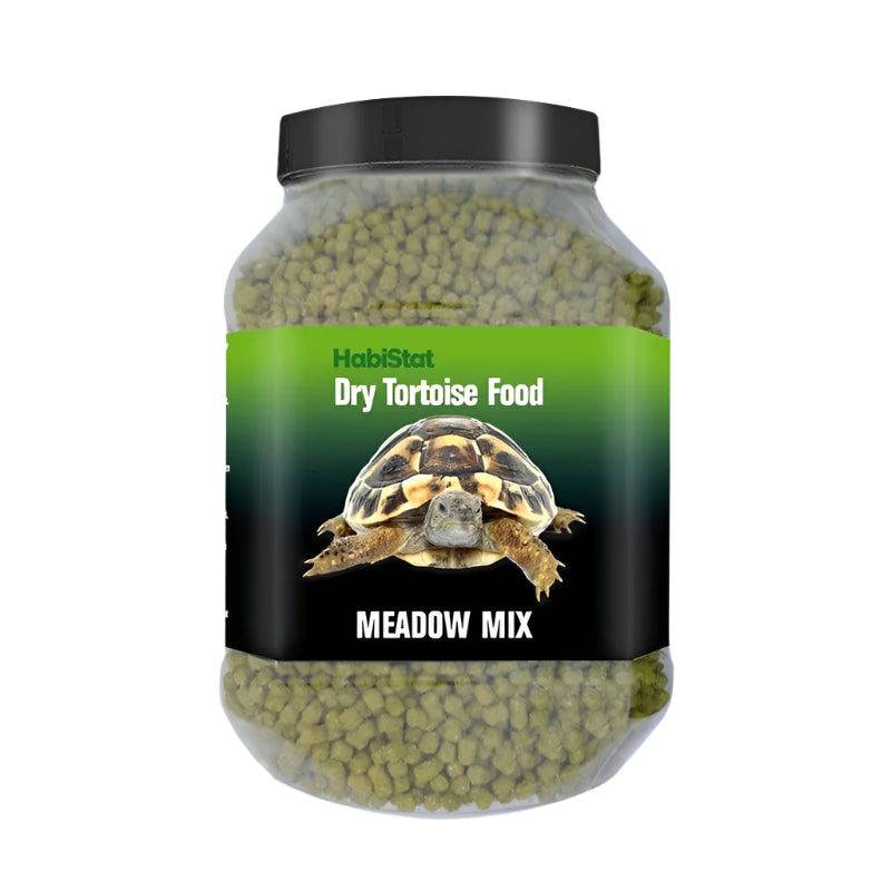 HabiStat Tortoise Meadow Mix 800g – High-Fibre, Calcium-Rich Food Arcadia/Monkfield Nutrition