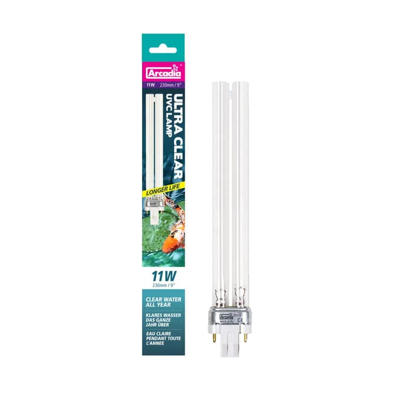 Arcadia PLS UV Ultra Clear Bulb 11W – 225mm Lamp Arcadia/Monkfield Nutrition