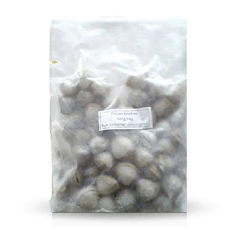 Whole Cockle in Shells 500g Frozen Fish Food Bcuk Aquatics Ltd