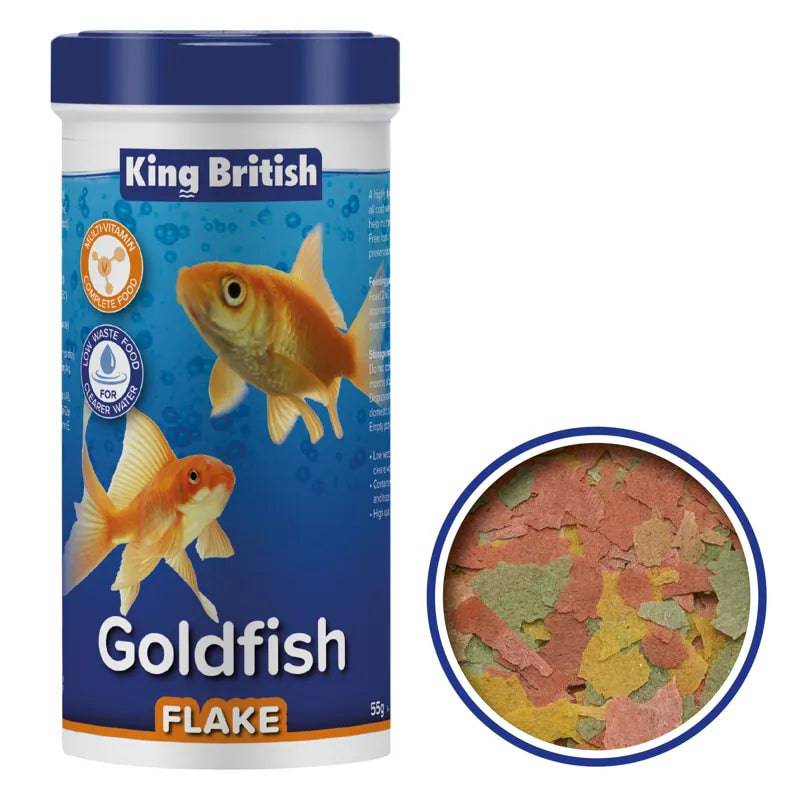 King British Goldfish Flake Food 55g