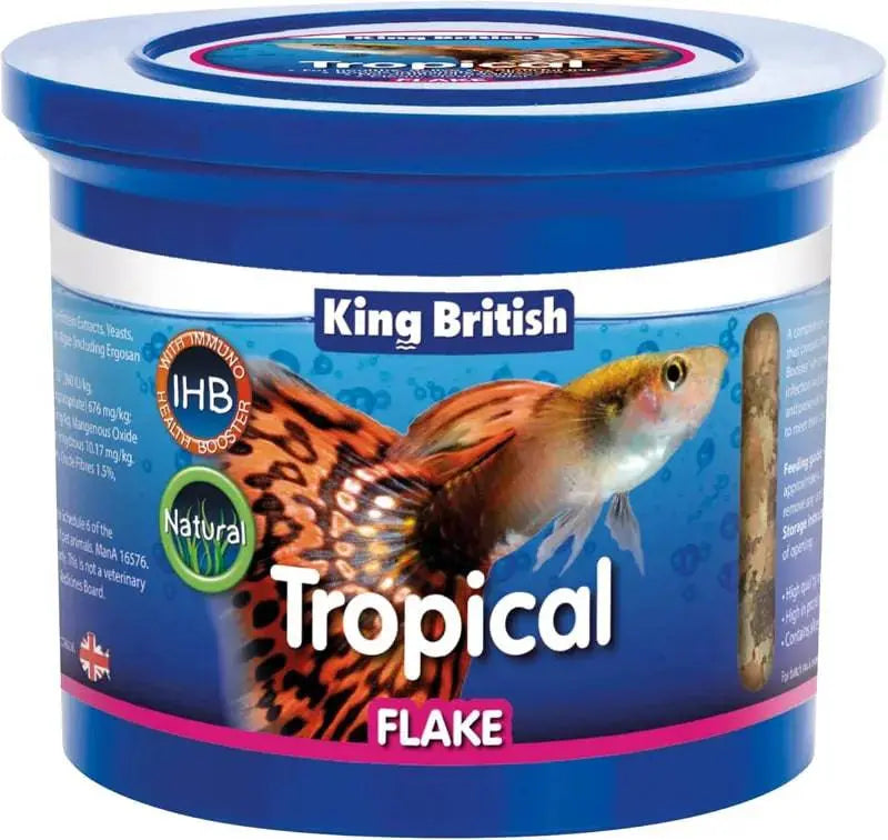 King British Tropical Fish Flake Food 200g King British