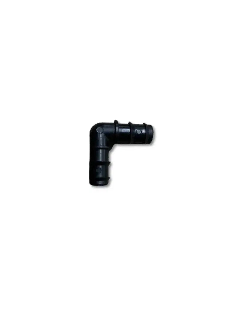 Betta 13mm Hosetail Elbow – Black Polypropylene Connector Betta