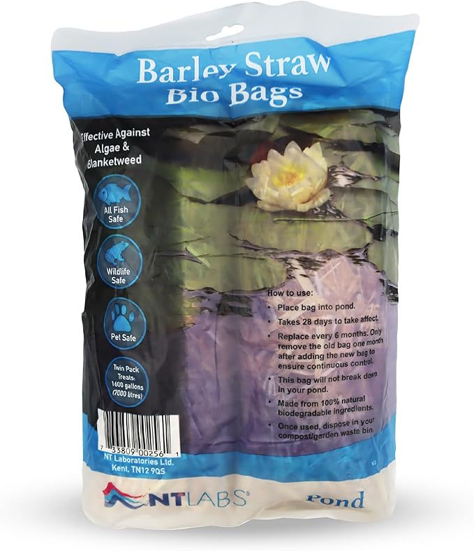 NT Labs Pond Barley Straw Bio Bags Twin Pack Nt Labs