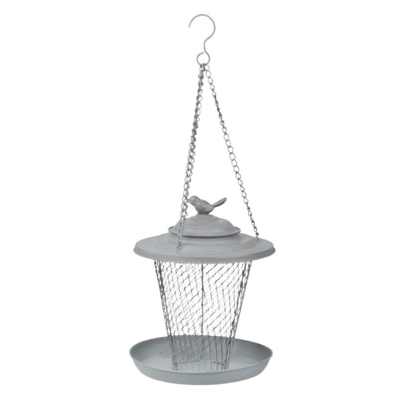 Fallen Fruits Nut Feeder Grey Metal Fallen Fruits