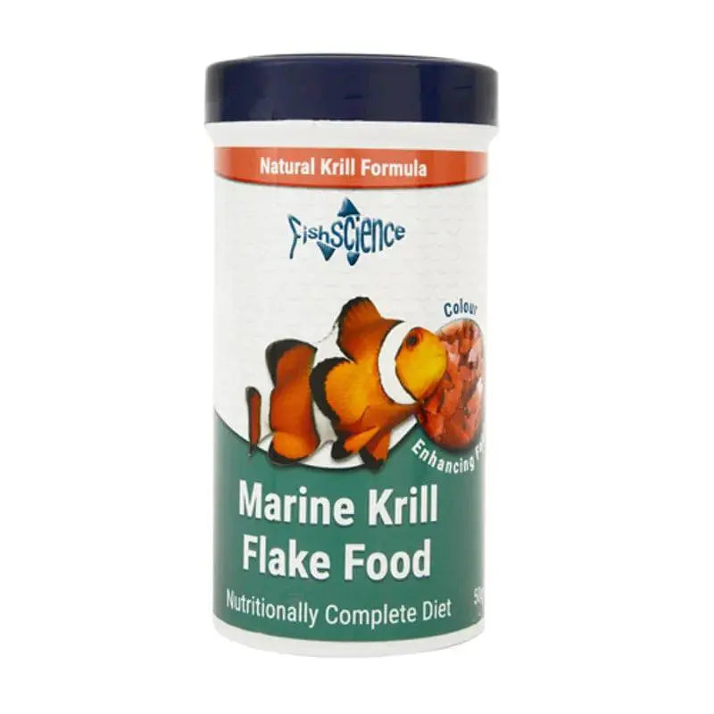 FishScience Marine Krill Flake Food 50g – Color Enhancing Diet Fishscience Ltd