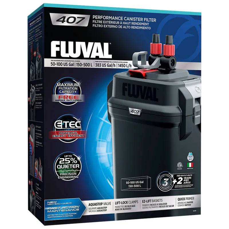 Fluval 407 External Canister Filter, 150-500 L