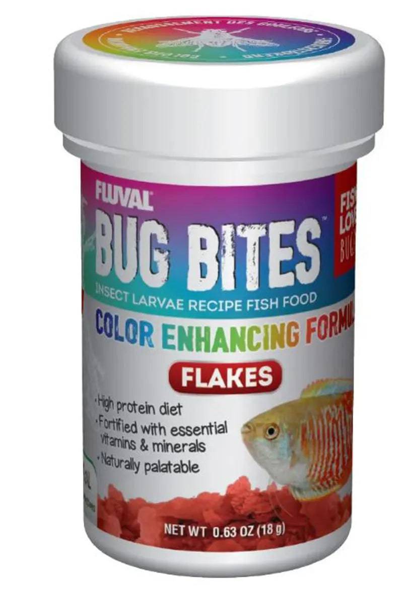Fluval Bug Bites Colour Enhancing Flakes 18g