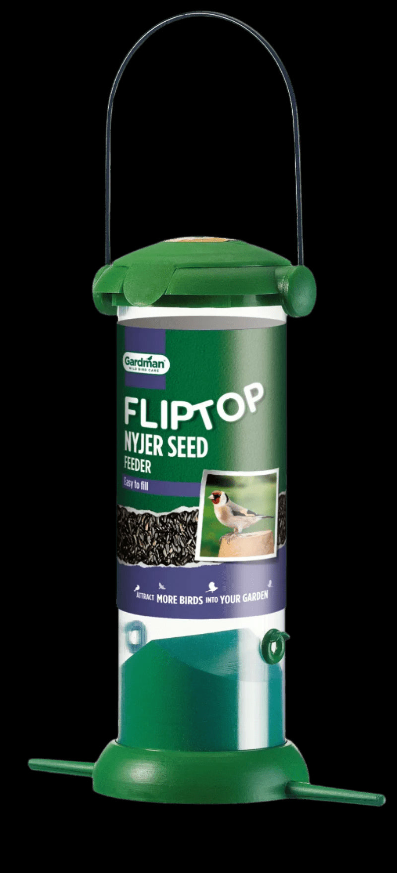 Gardman Wild Bird Flip Top Nyjer Seed Feeder