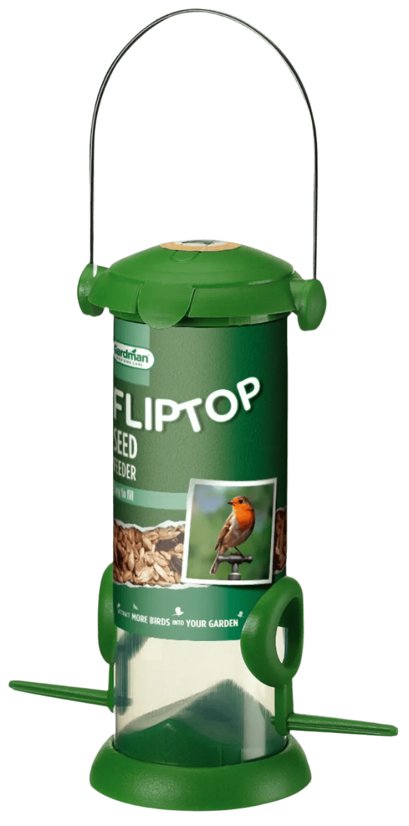 Gardman Wild Bird Flip Top Seed Feeder Gardman
