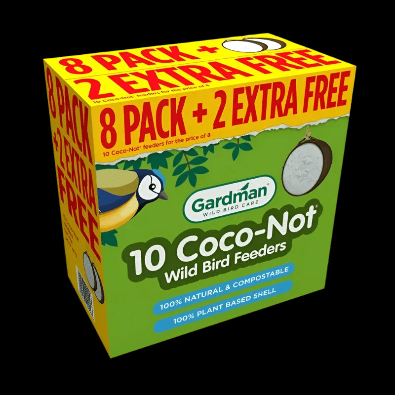 GM Bird Feeder Coco-Not 8 Pack + 2 Extra Free