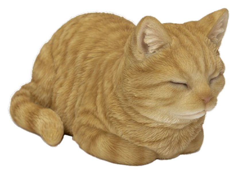 Real Life Dreaming Ginger Cat Ornament by Vivid Arts Vivid Arts