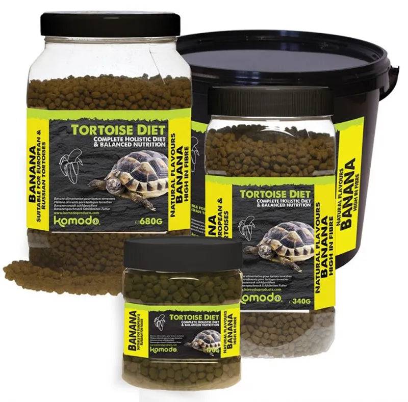 Komodo Tortoise Diet Banana – 680g Complete Tortoise Food Happy Pet Products Limited