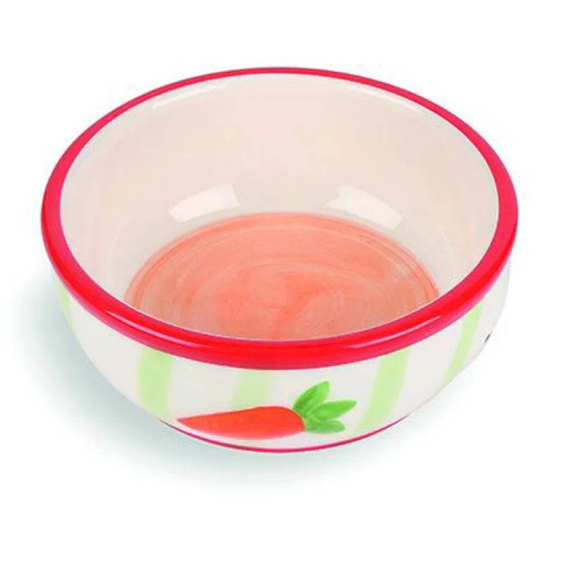 Rabbit Carrot Stripe Pet Bowl